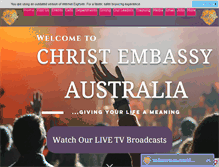 Tablet Screenshot of christembassy.org.au